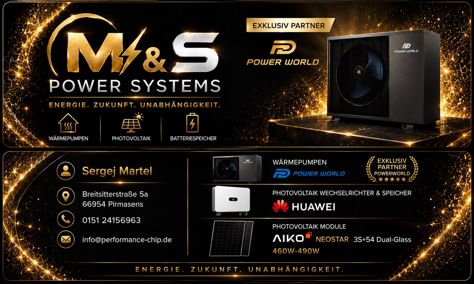 M&S Power Systems — Wärmepumpe Power World